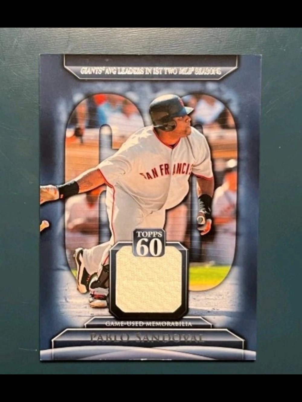 2011 Topps - Topps 60 Relics Series 2 Pablo Sandoval #T60R-PS (MEM)